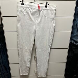 SPANX White Jeggings Full-Length Solid Color